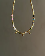 Multi Agate drop Anklet