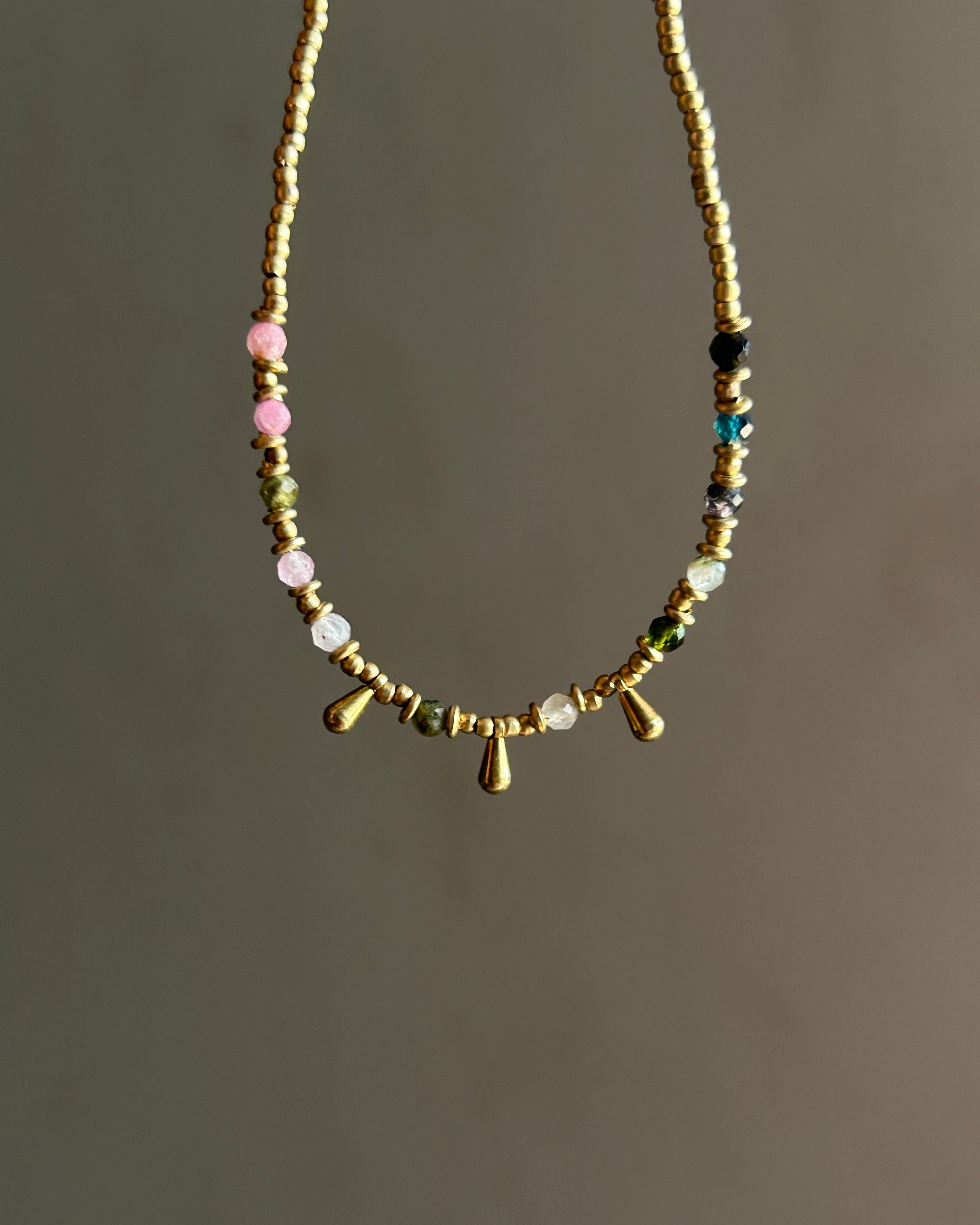 Multi Agate drop Anklet