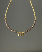 Amethyst drop Anklet