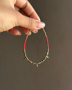 Red Agate and African Turquoise Bracelet