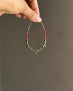 Red Agate and African Turquoise Bracelet