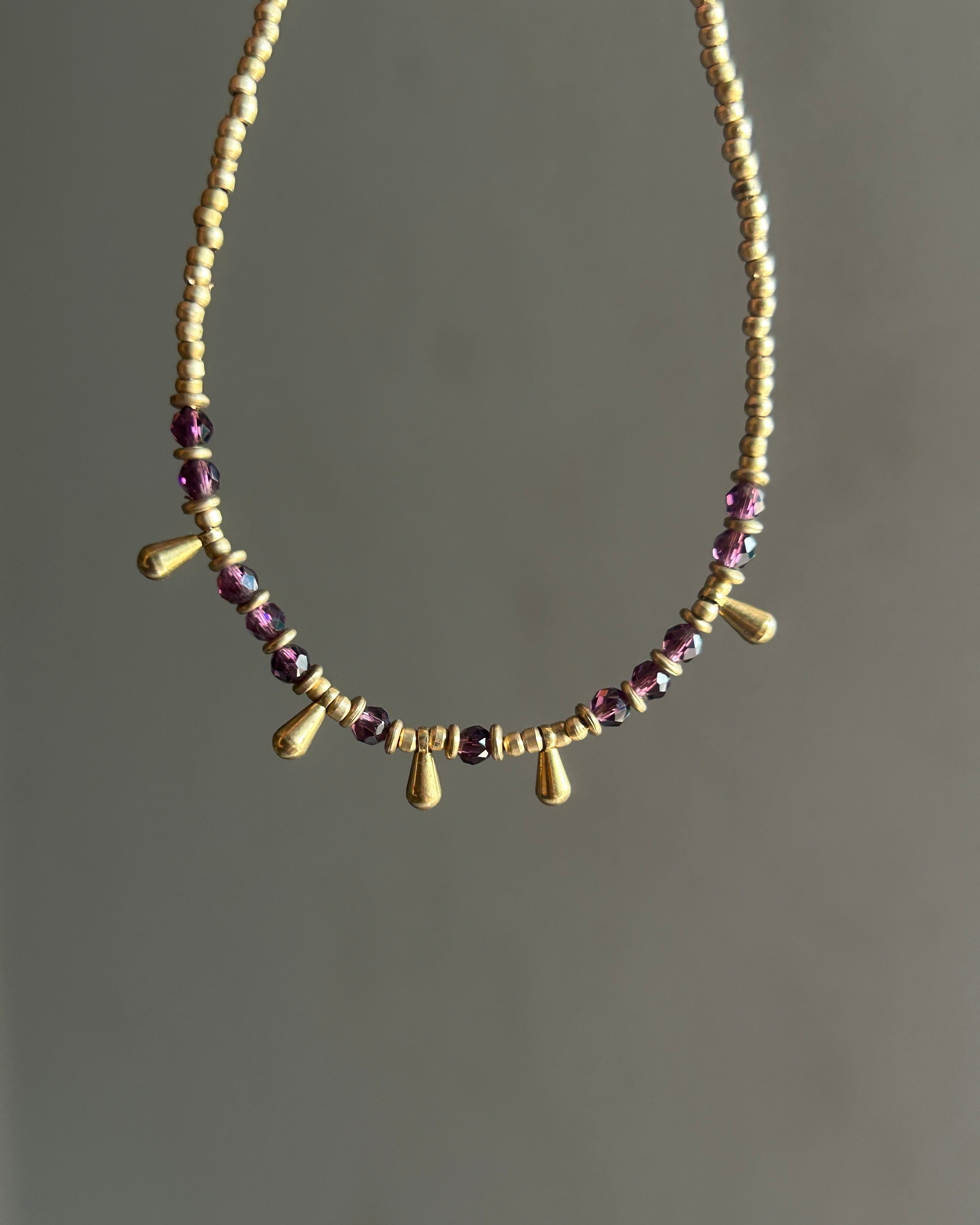 Amethyst Drop Bracelet
