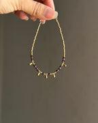 Amethyst Drop Bracelet