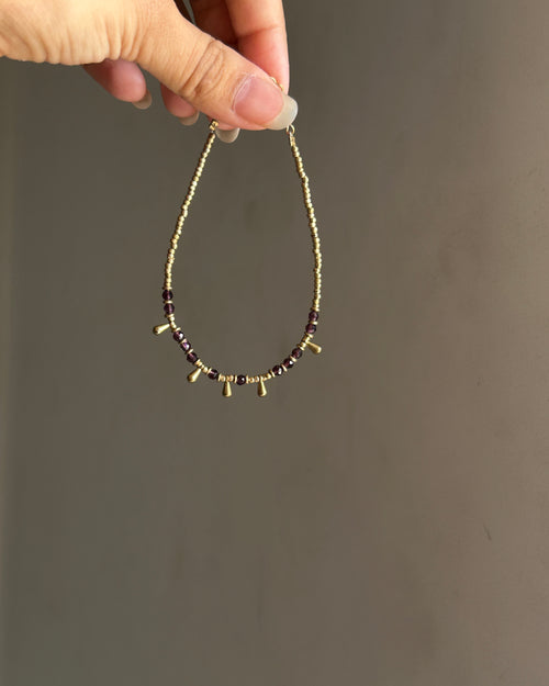Amethyst Drop Bracelet