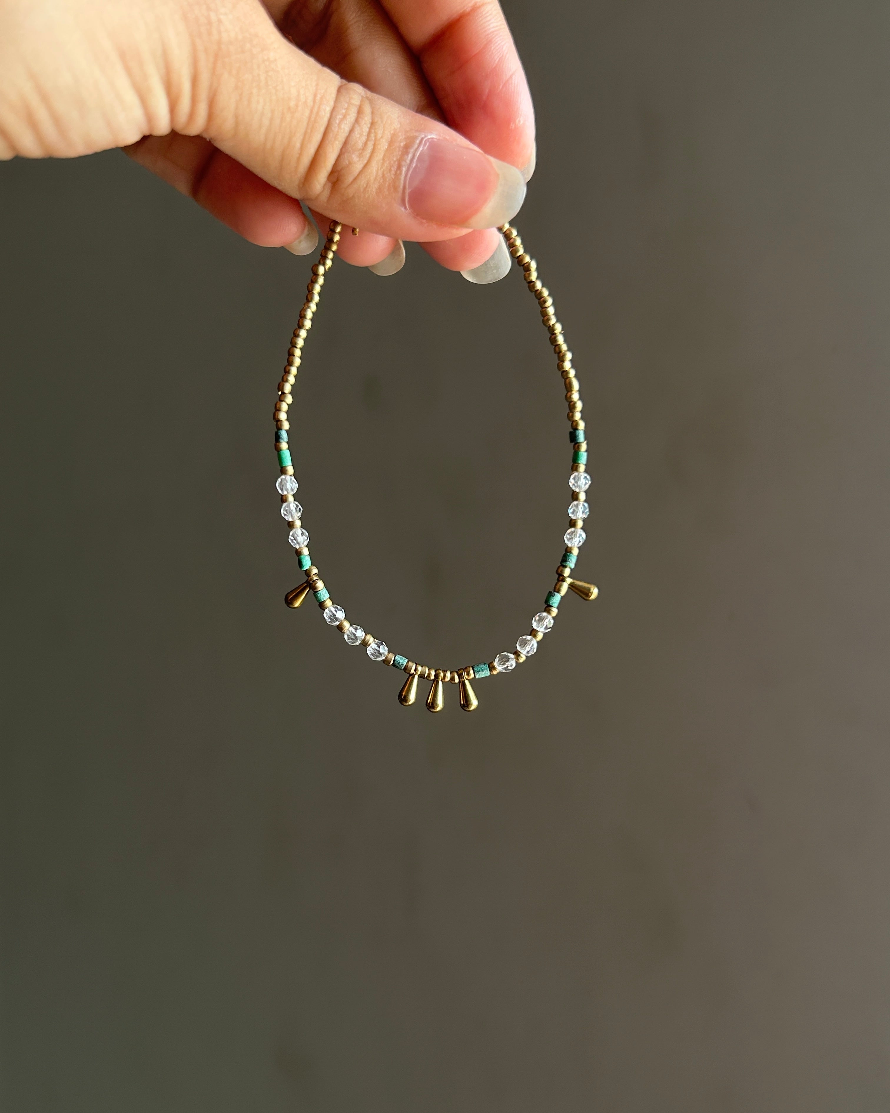Blue Agate Drop Bracelet