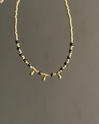 Black Onyx drop Anklet