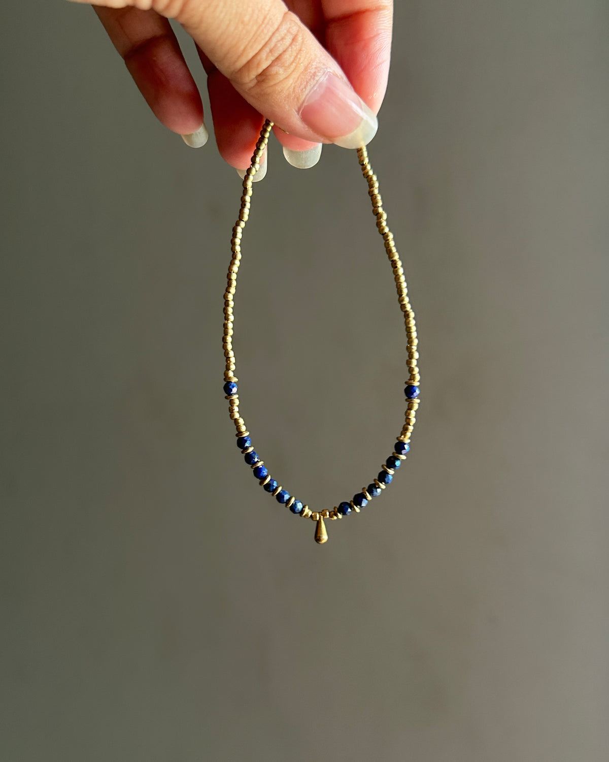 Lapis Lazuli drop Anklet