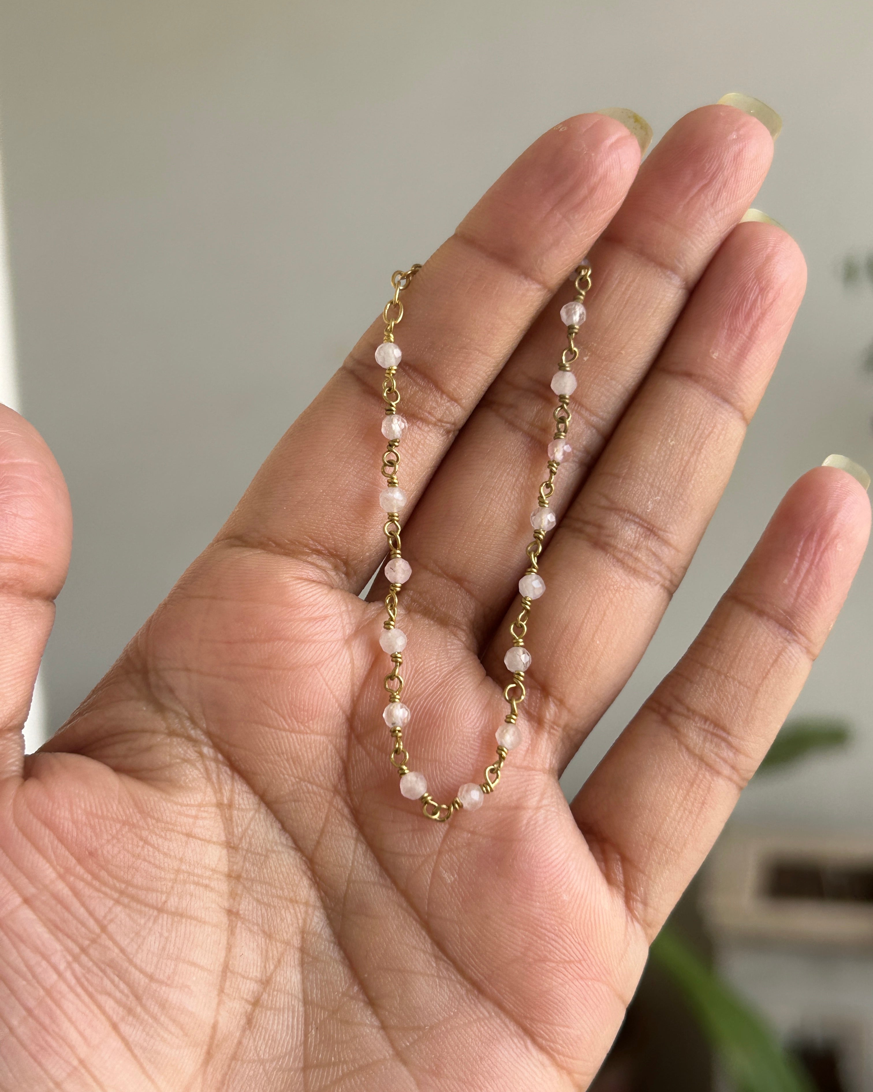 Rose Quartz Crystal Bracelet