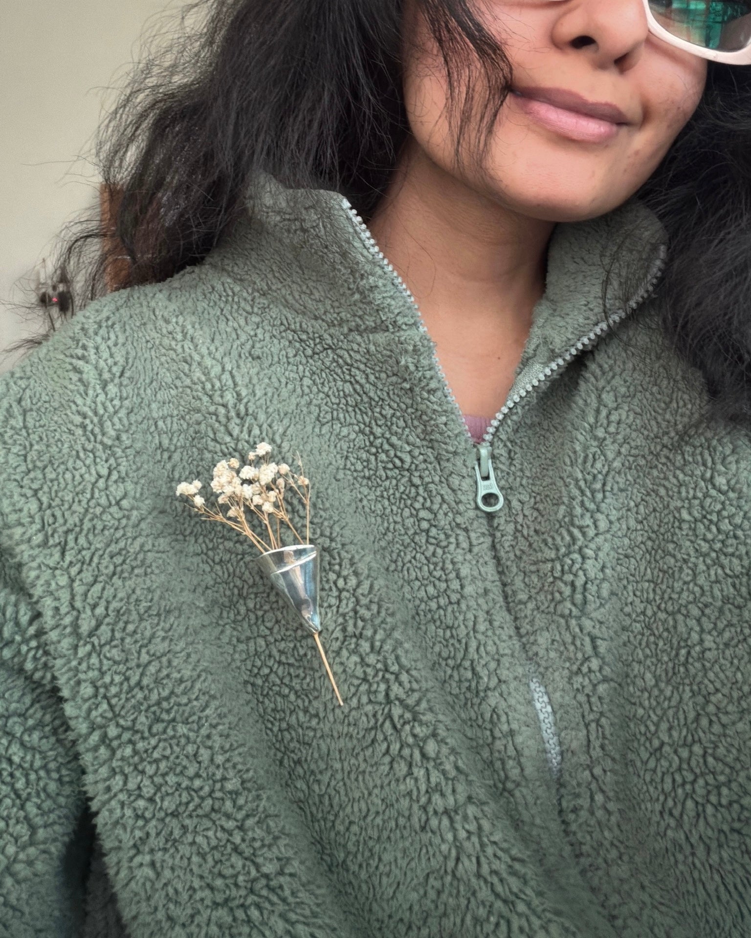 Bouquet Brooch Silver