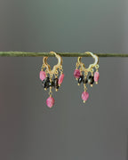 Multi Tourmaline Chandelier Earrings