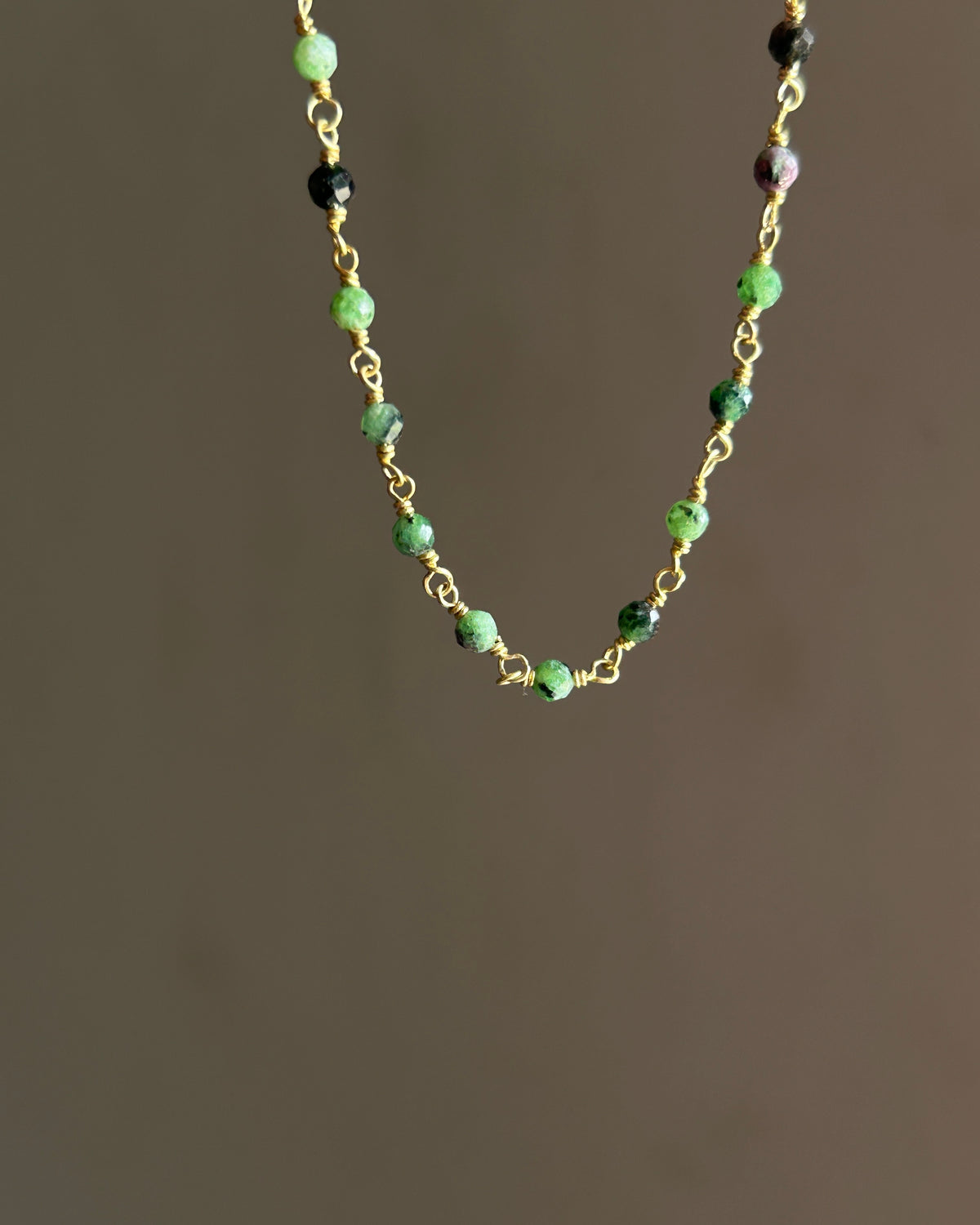 Ruby Zoisite Crystal Bracelet