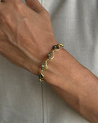 African Turquoise Crystal Bangle