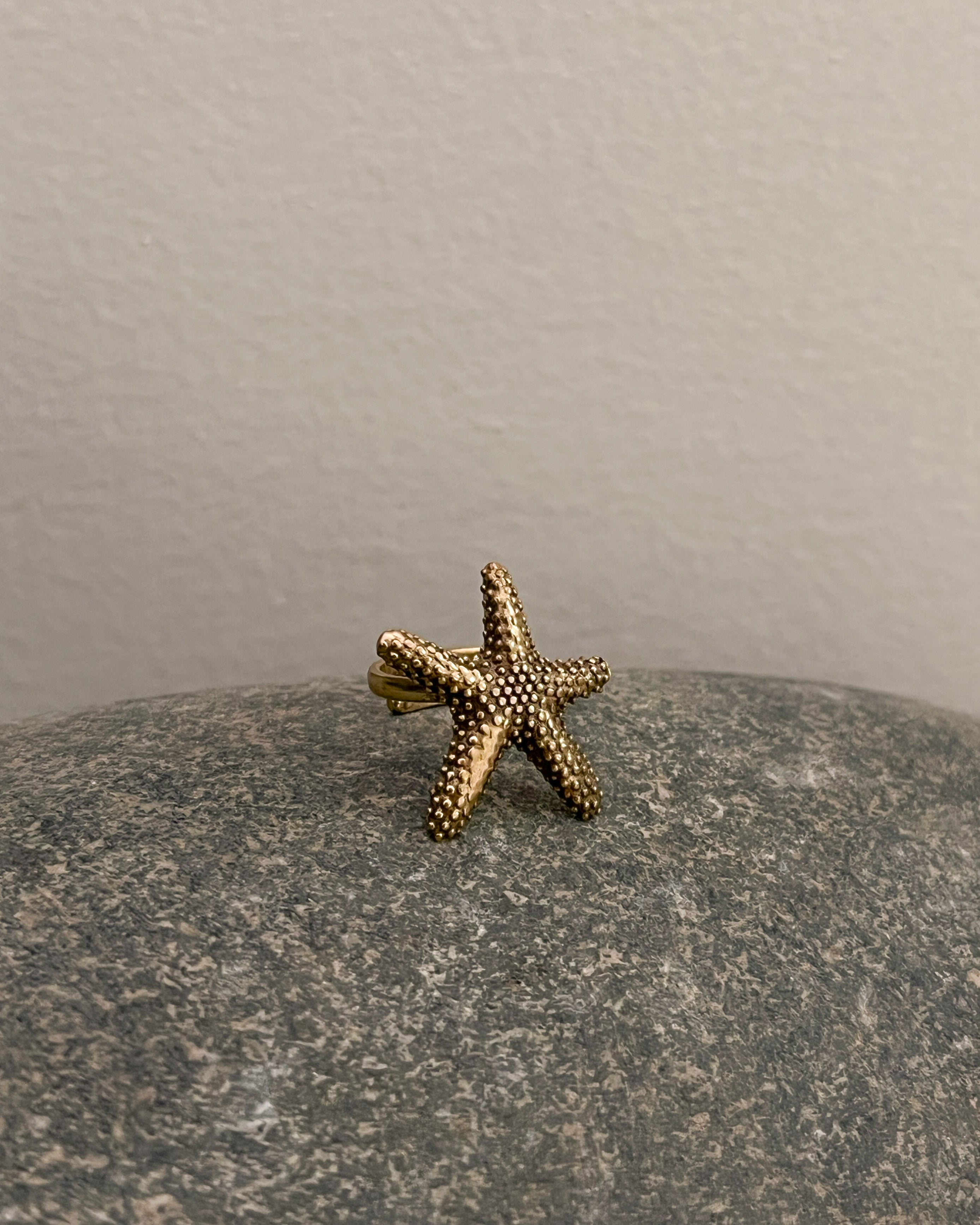 Starfish Ring Brass