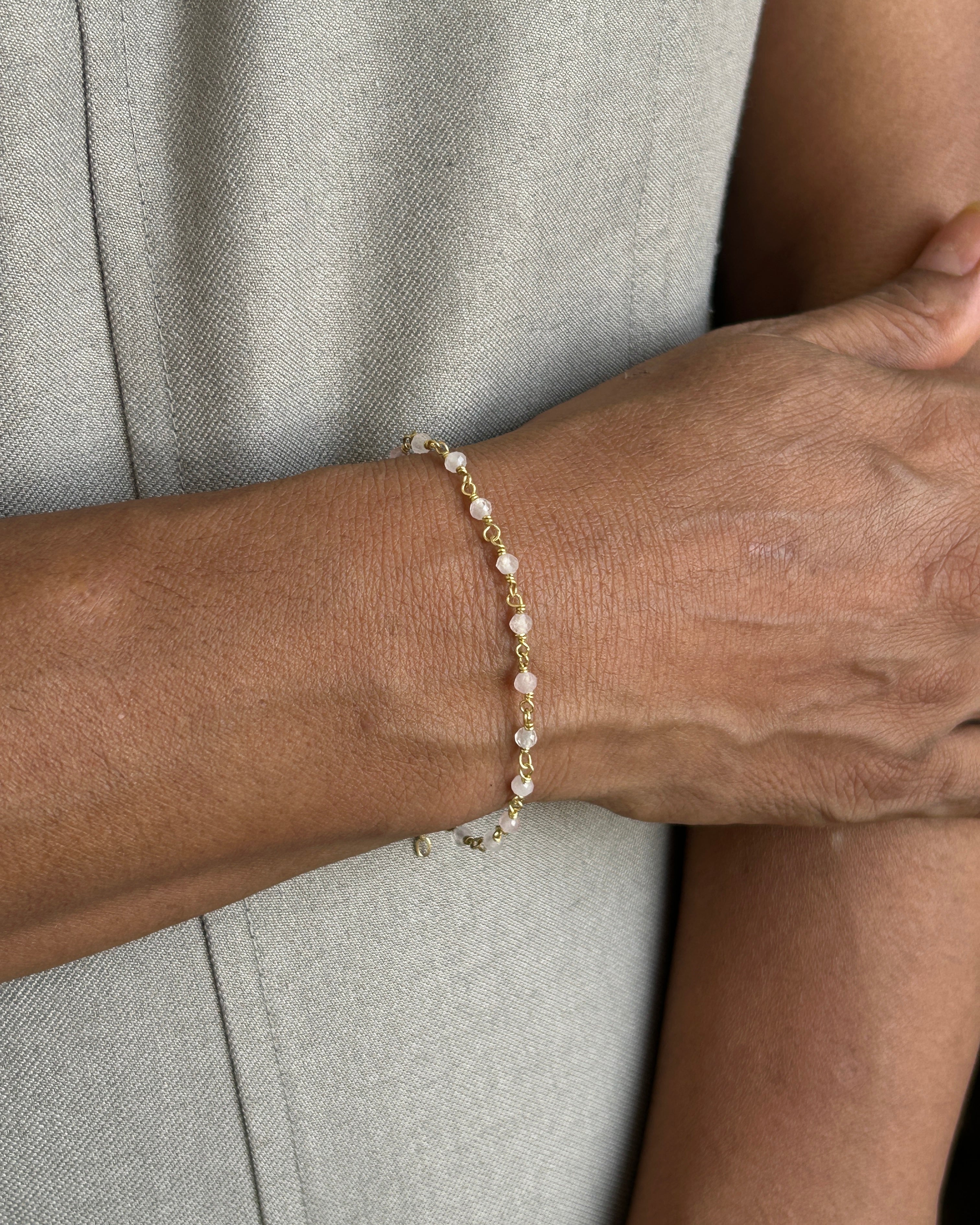 Rose Quartz Crystal Bracelet