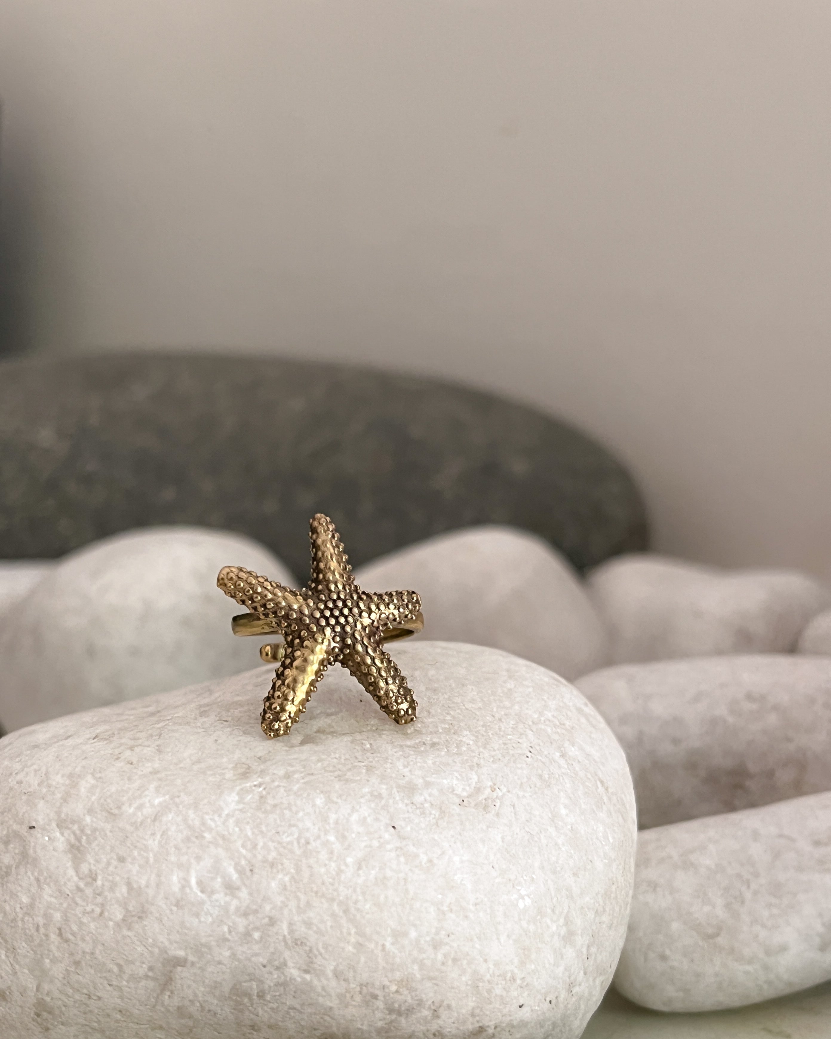 Starfish Ring Brass