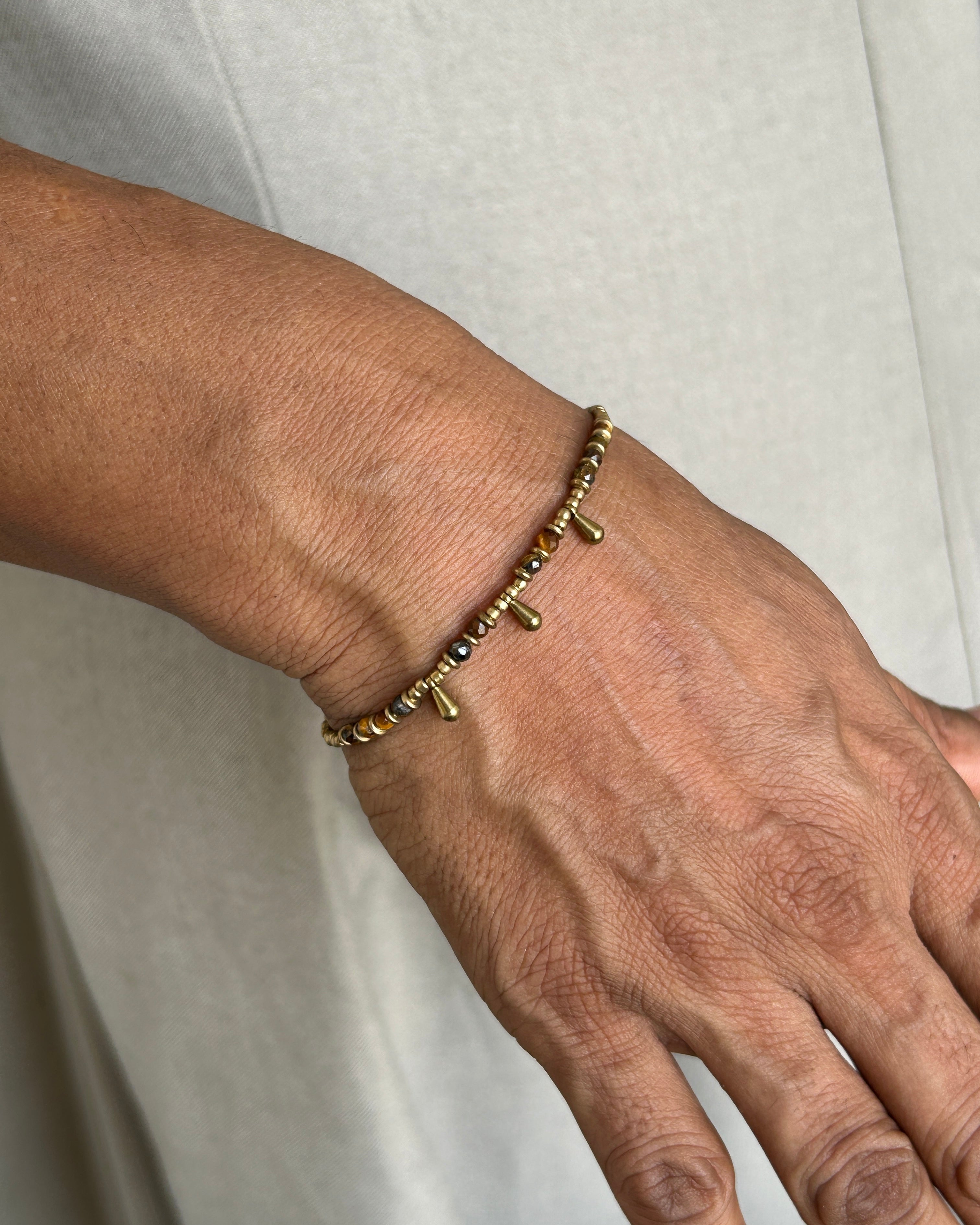 Tiger Eye Drop Bracelet