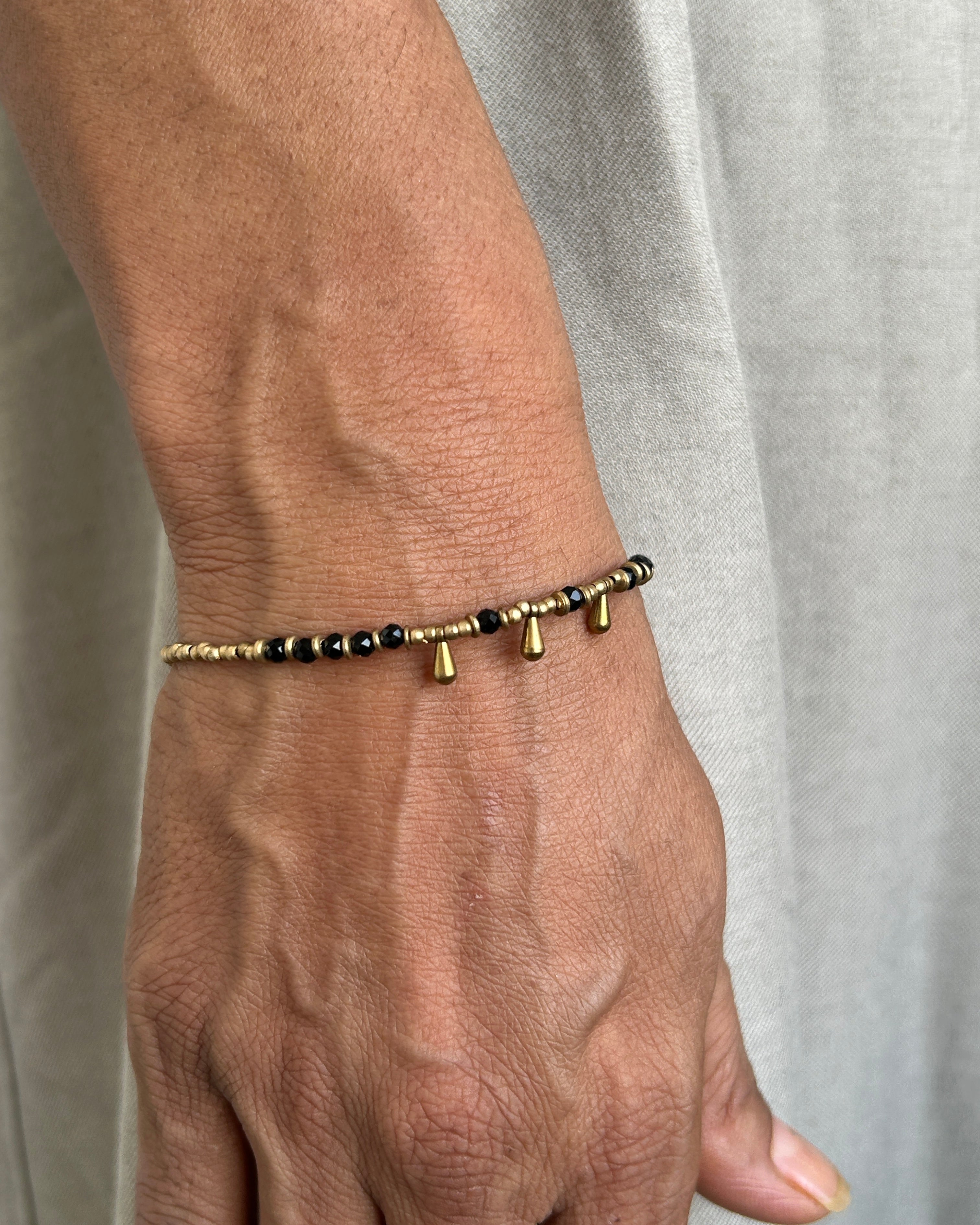 Black Onyx Drop Bracelet