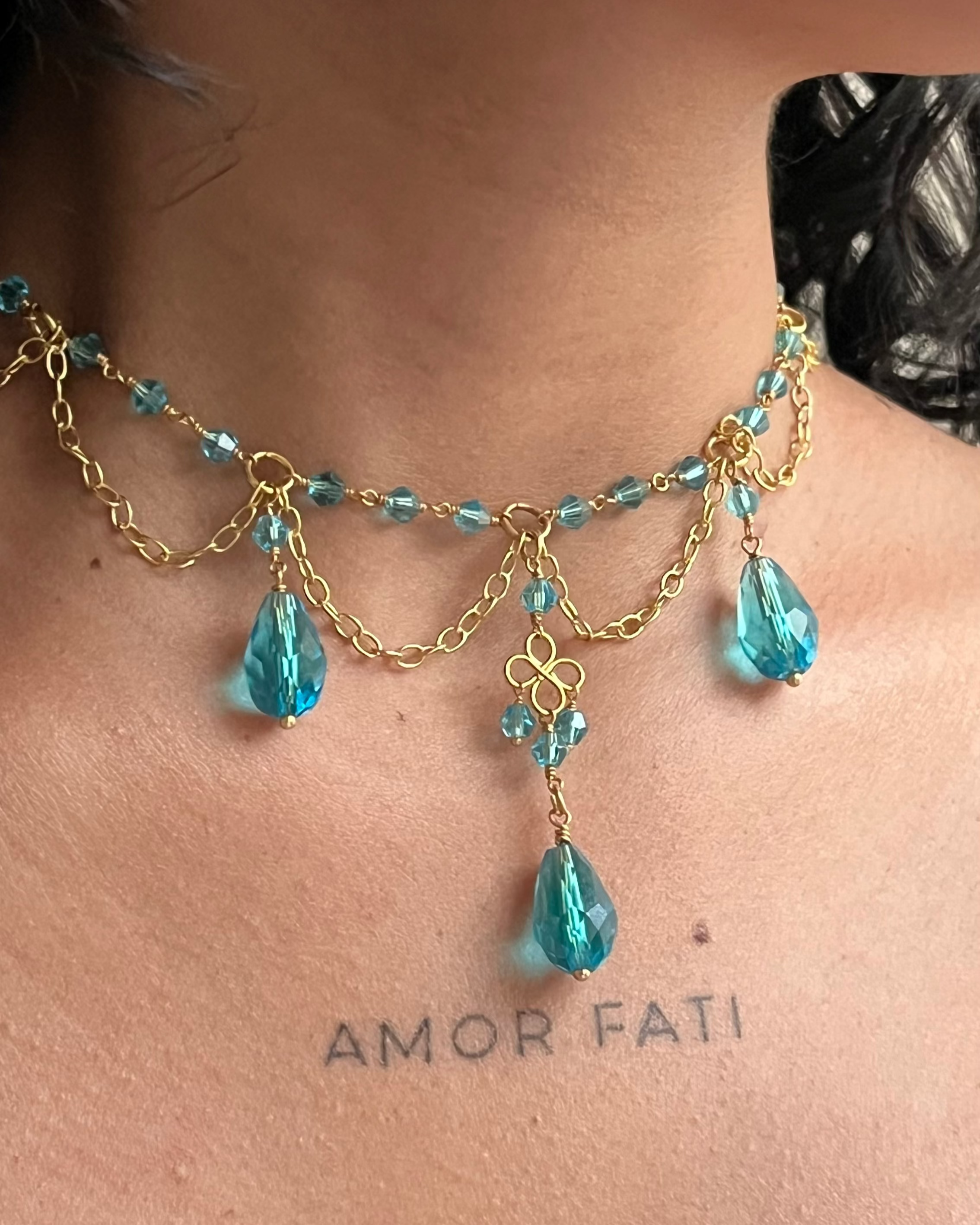 Bridgerton Blue Necklace