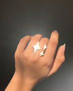 Sparkle Emoji Ring Brass