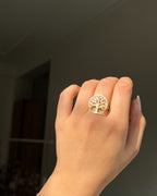 Tree of Life Ring Brass