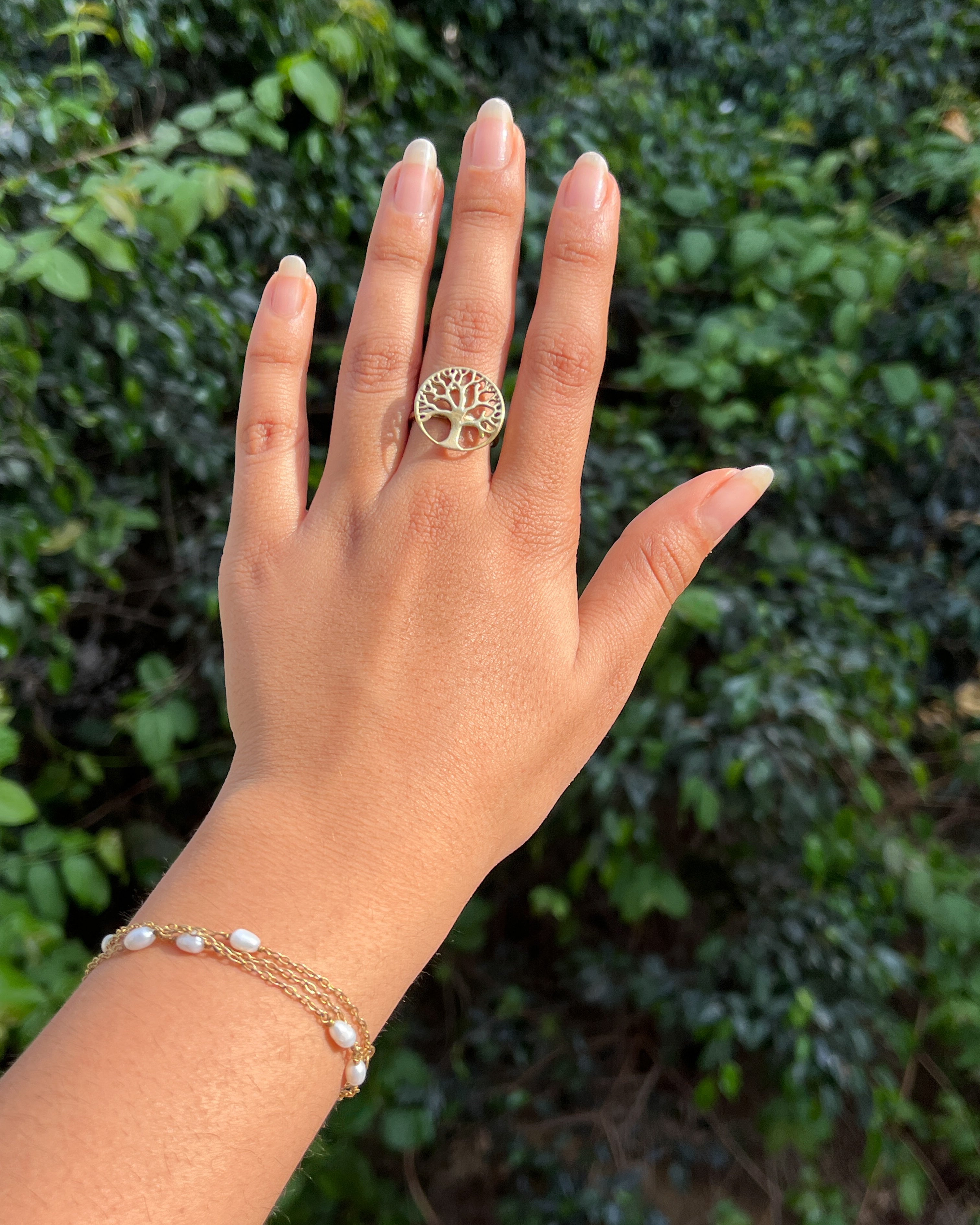Tree of Life Ring Brass