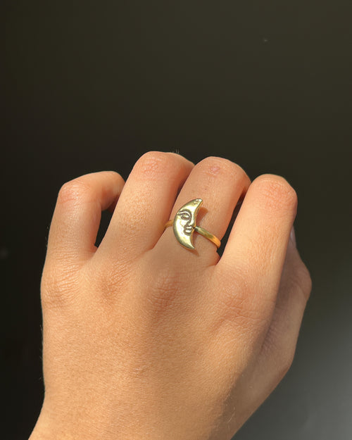 Chaand Ring Brass
