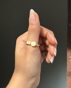 Shape Fidget Ring Brass