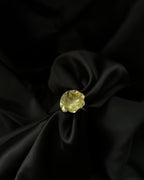 Small Abstract Ring Brass