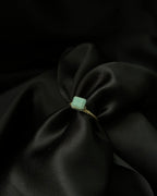 Larimar Crystal Ring Brass