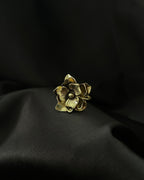 Layered Petals Ring Brass