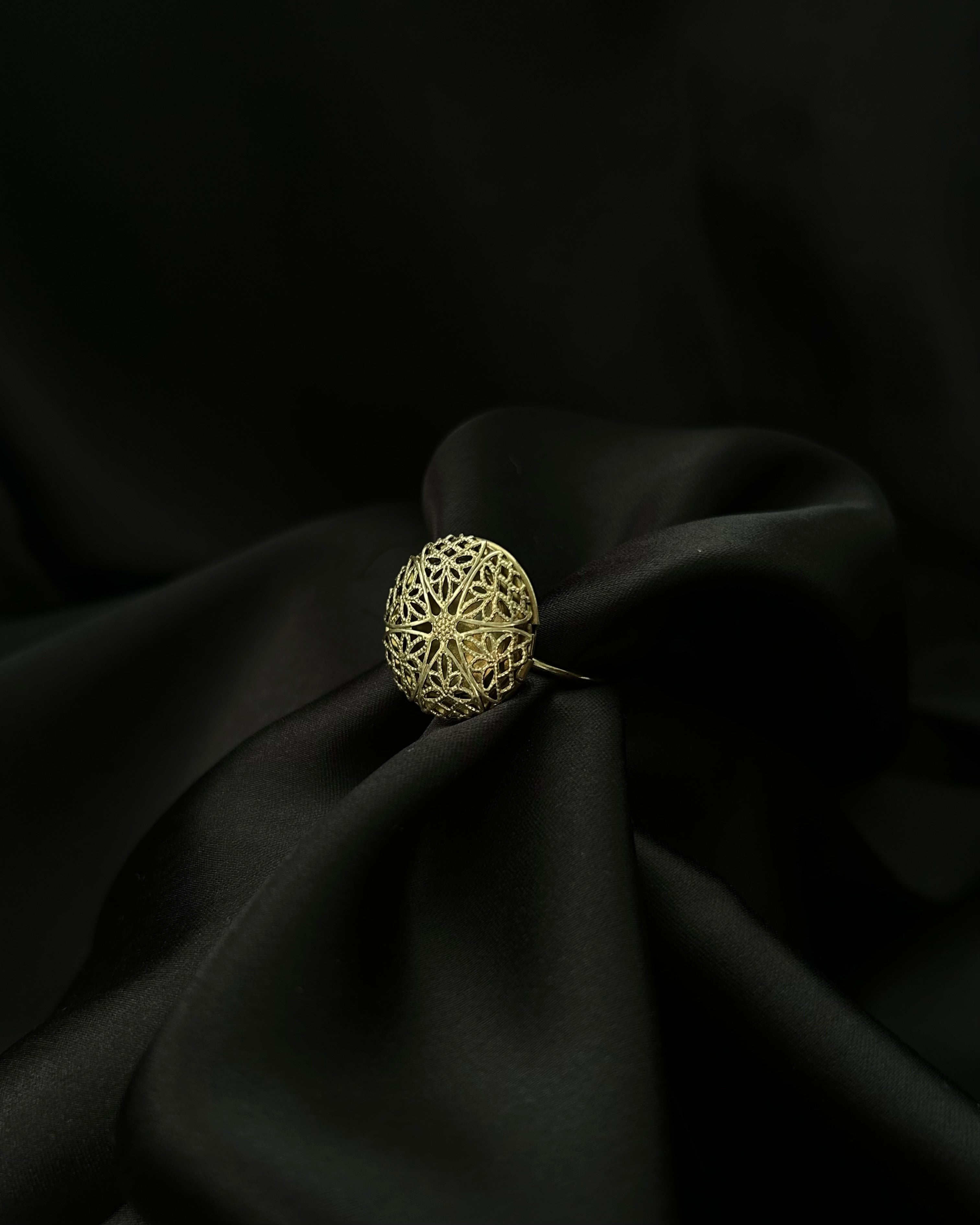 Vintage Memory Ring Brass