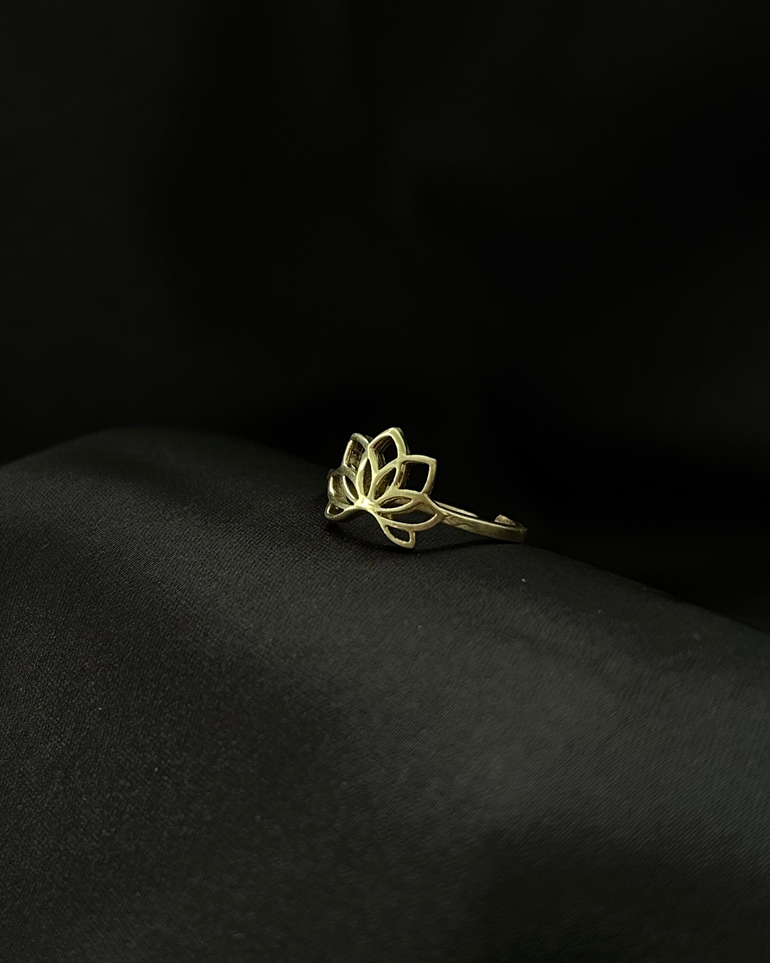 Lotus Ring Brass