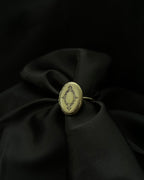 Vintage Photo Ring Brass