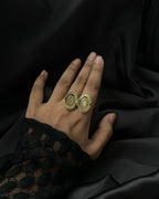 Vintage Photo Ring Brass