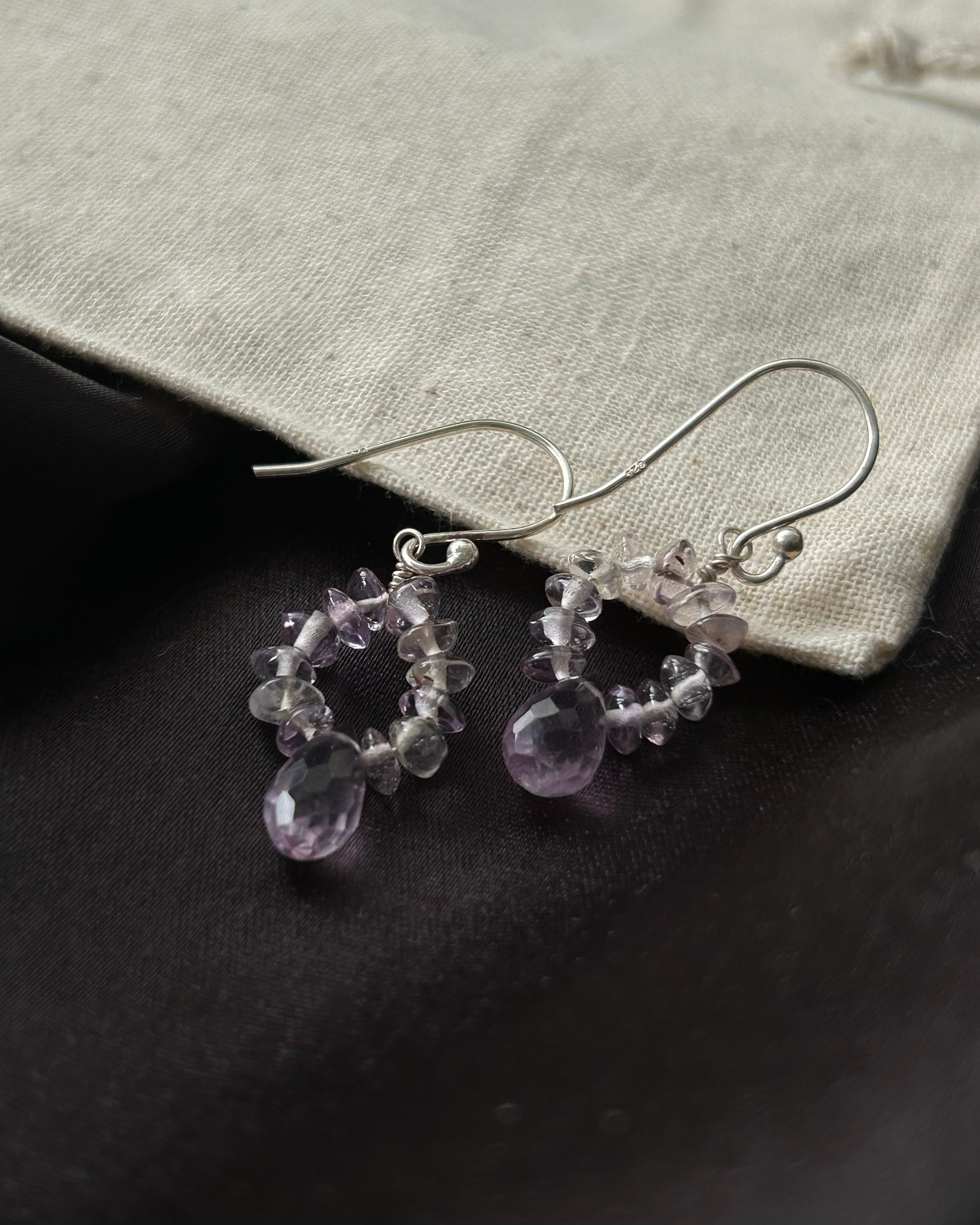 Amethyst Drop Earrings