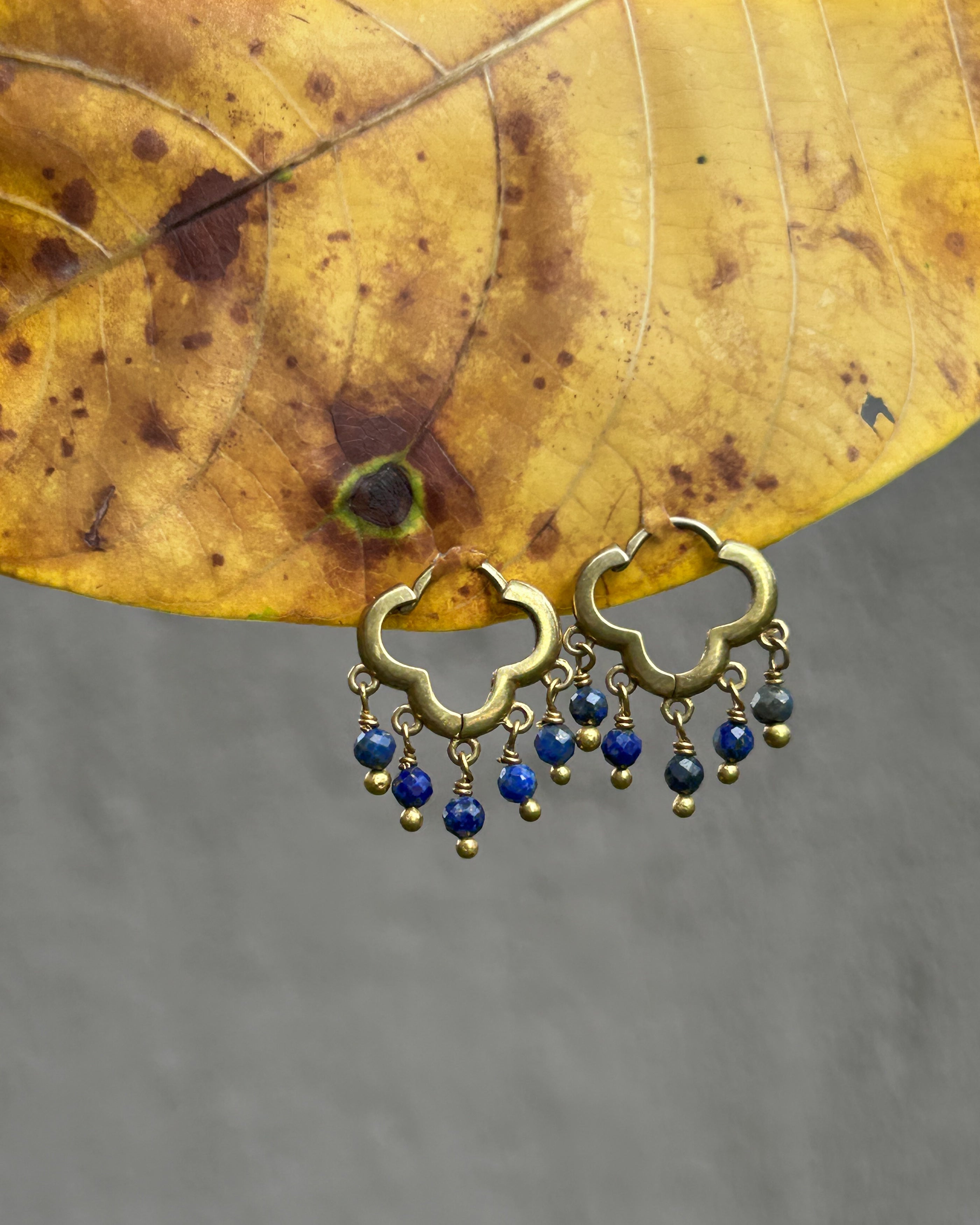 Lapis Lazuli Huggies