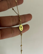 Birth Flower Handchain Brass