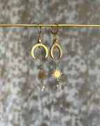 Sun and Moon Mystical Earrings