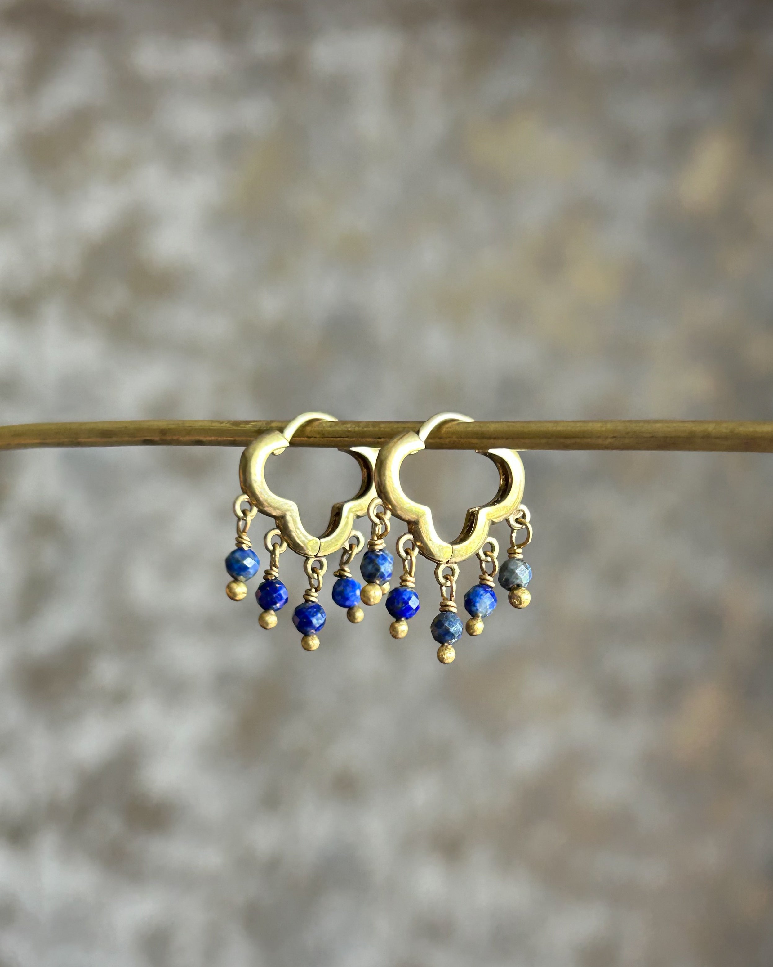 Lapis Lazuli Huggies