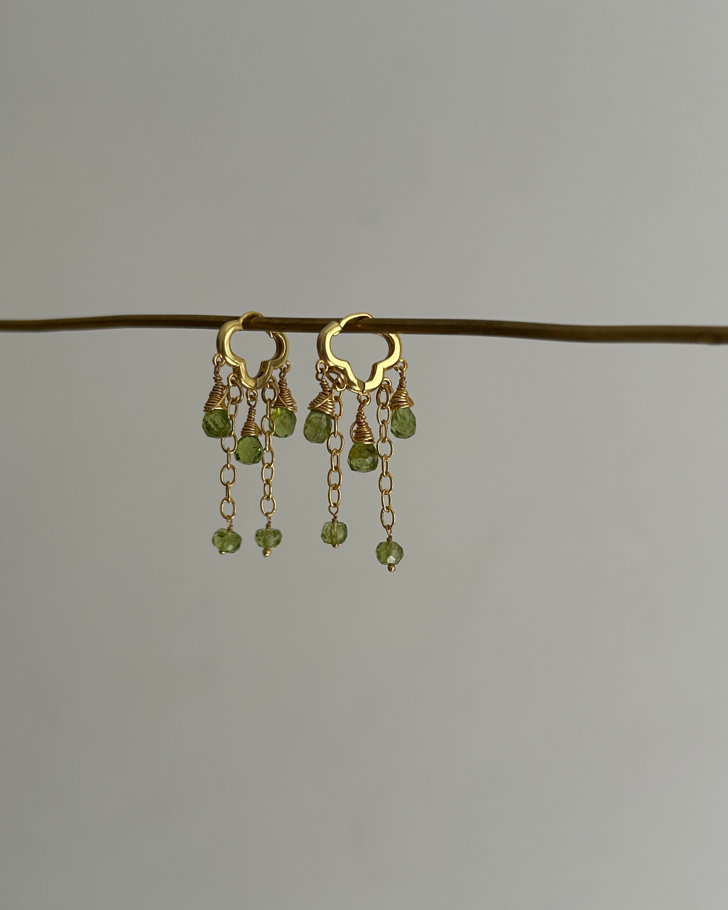 Peridot Chandelier Earrings