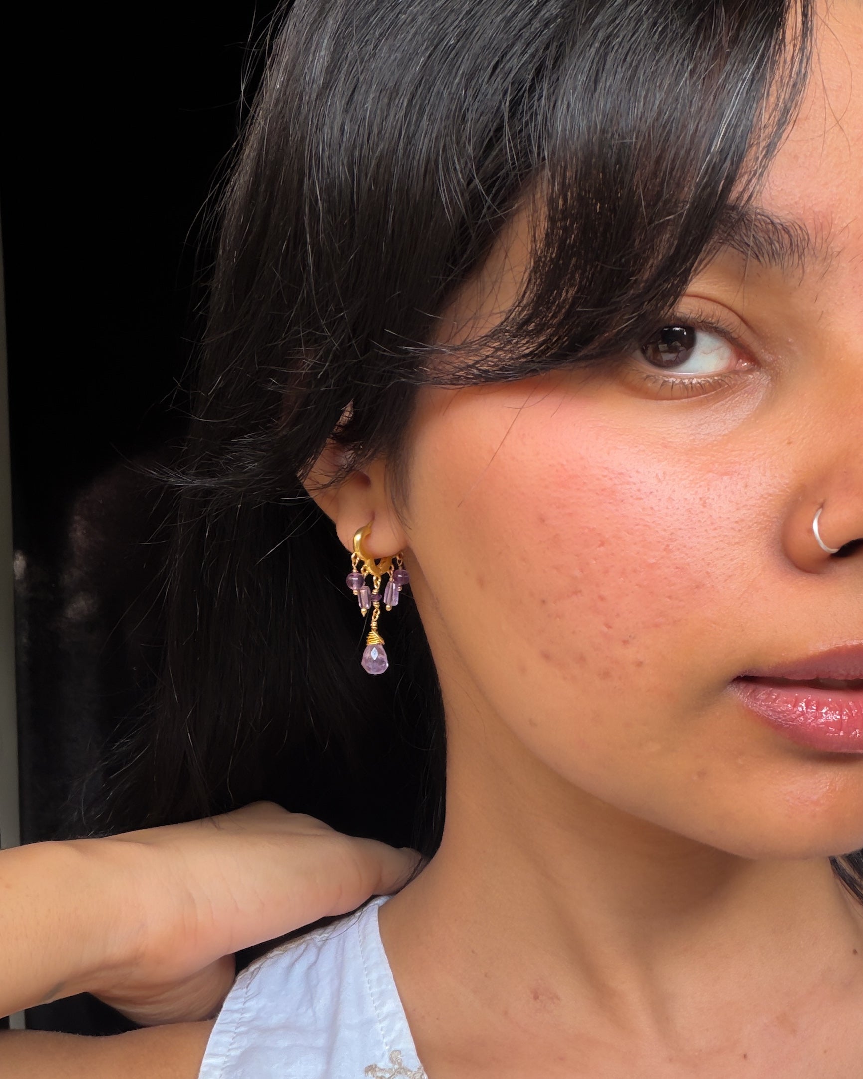 Amethyst Chandelier Earrings