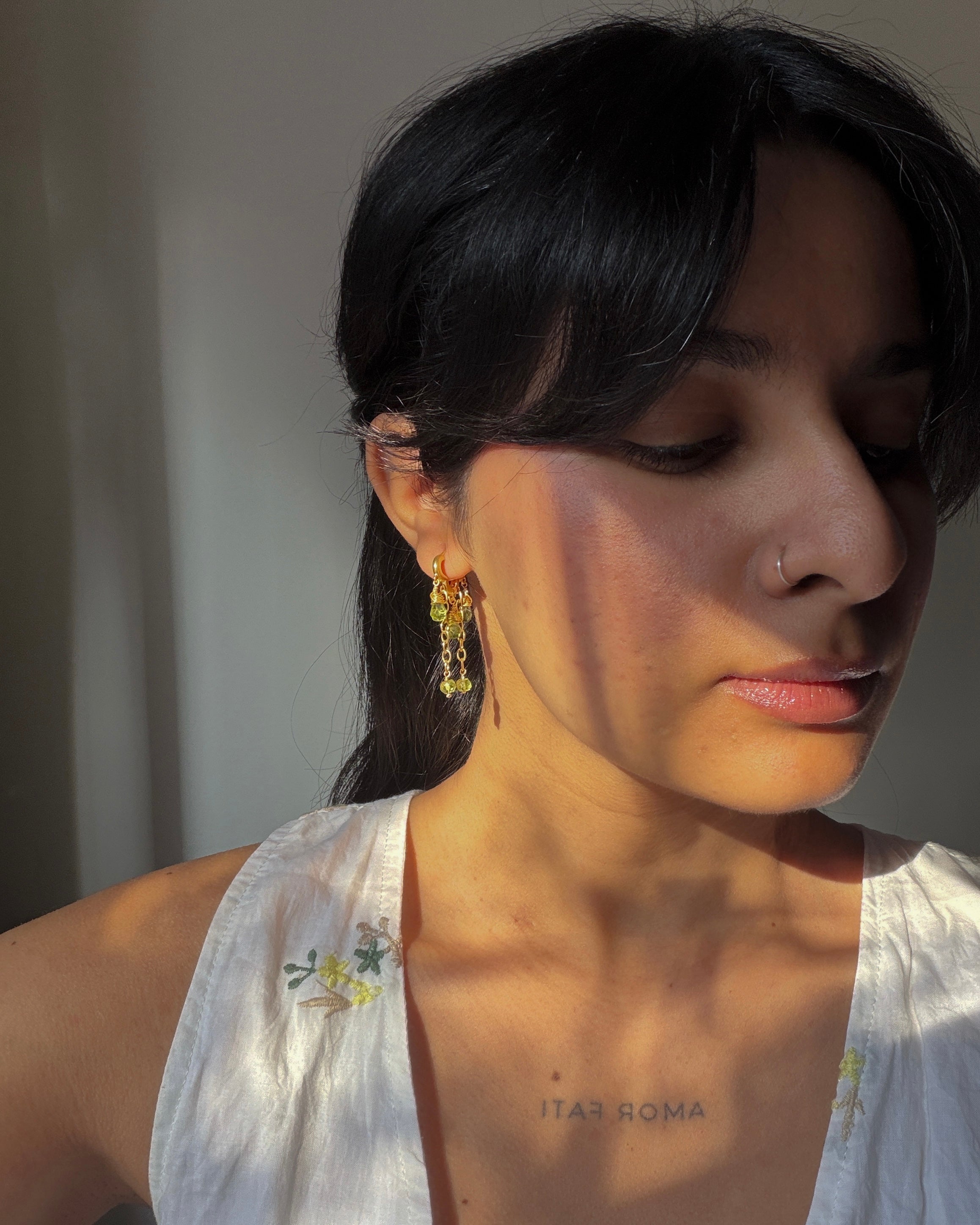 Peridot Chandelier Earrings