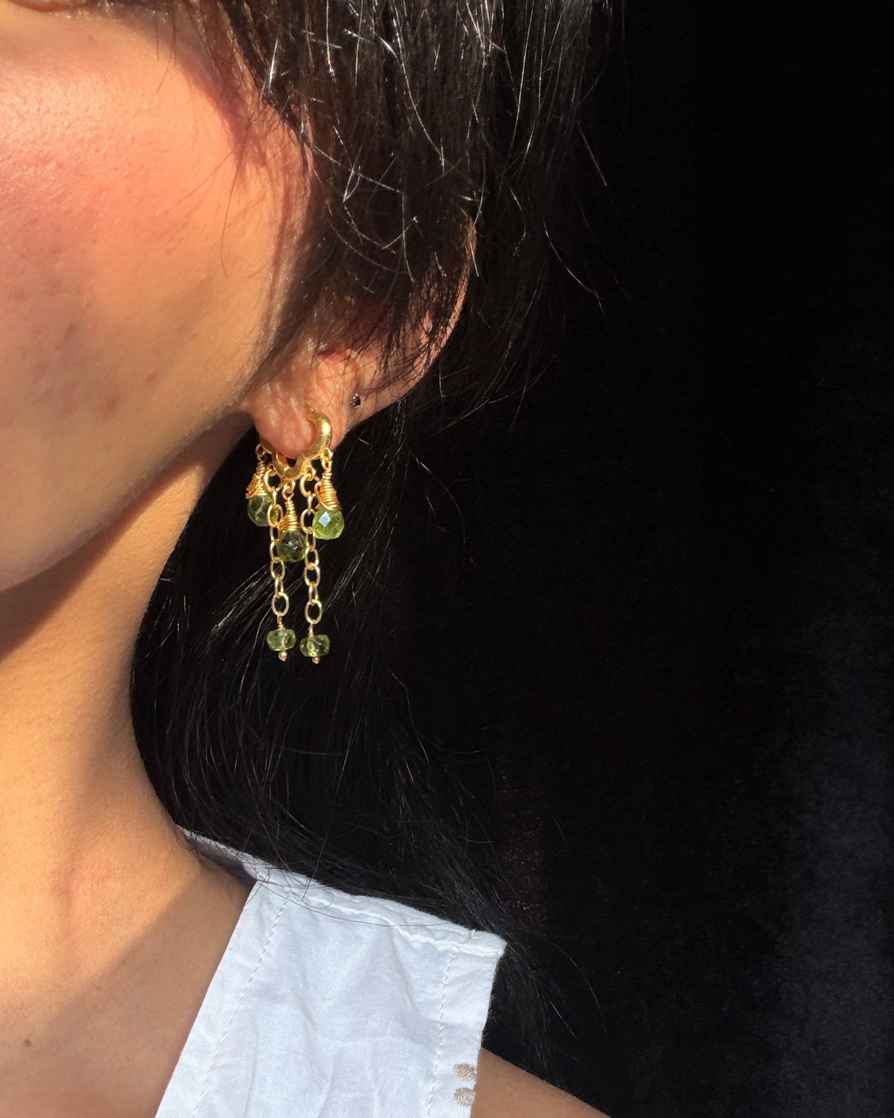 Peridot Chandelier Earrings