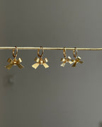 Gold Dipped Bow Earrings