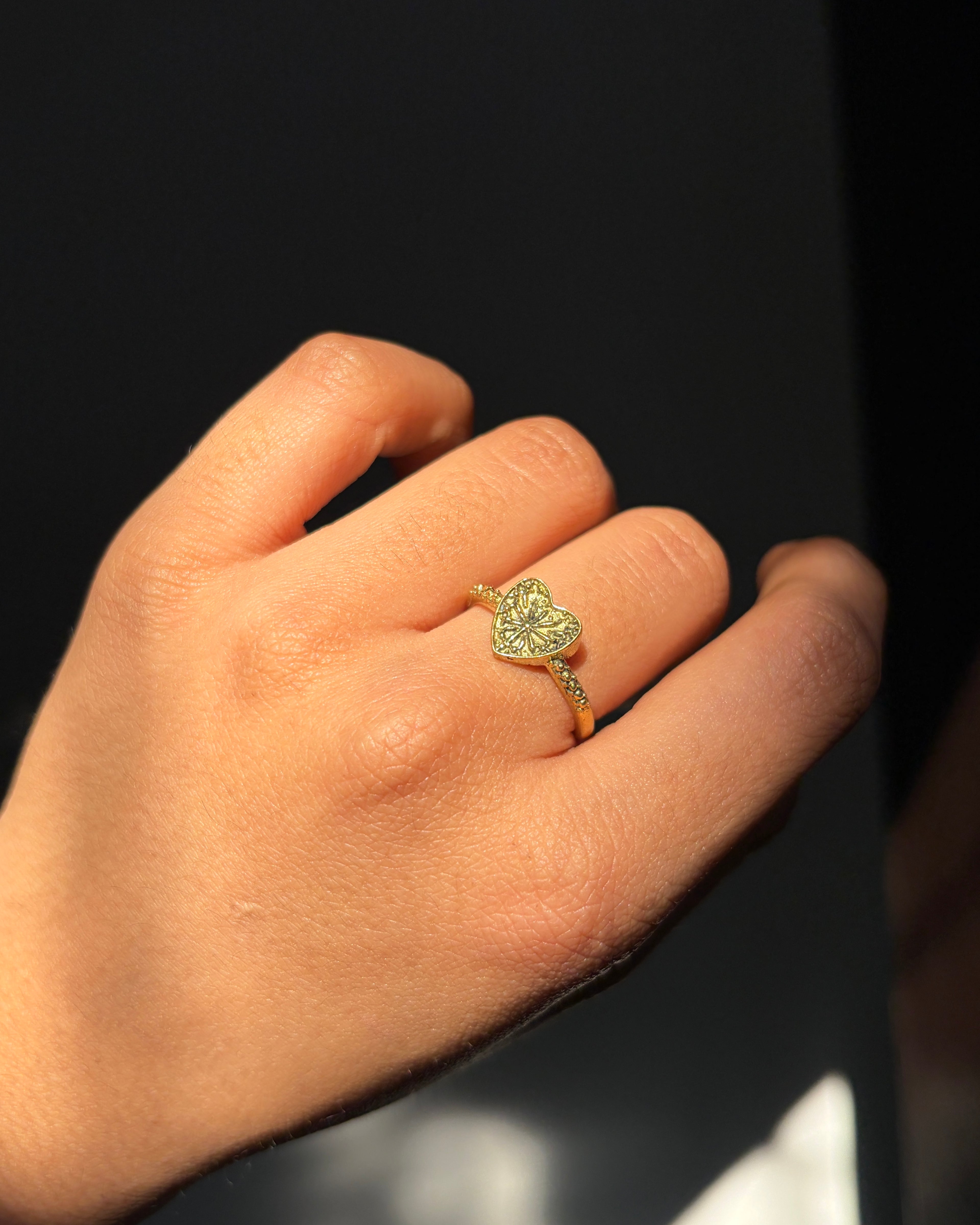 Heart of gold Ring