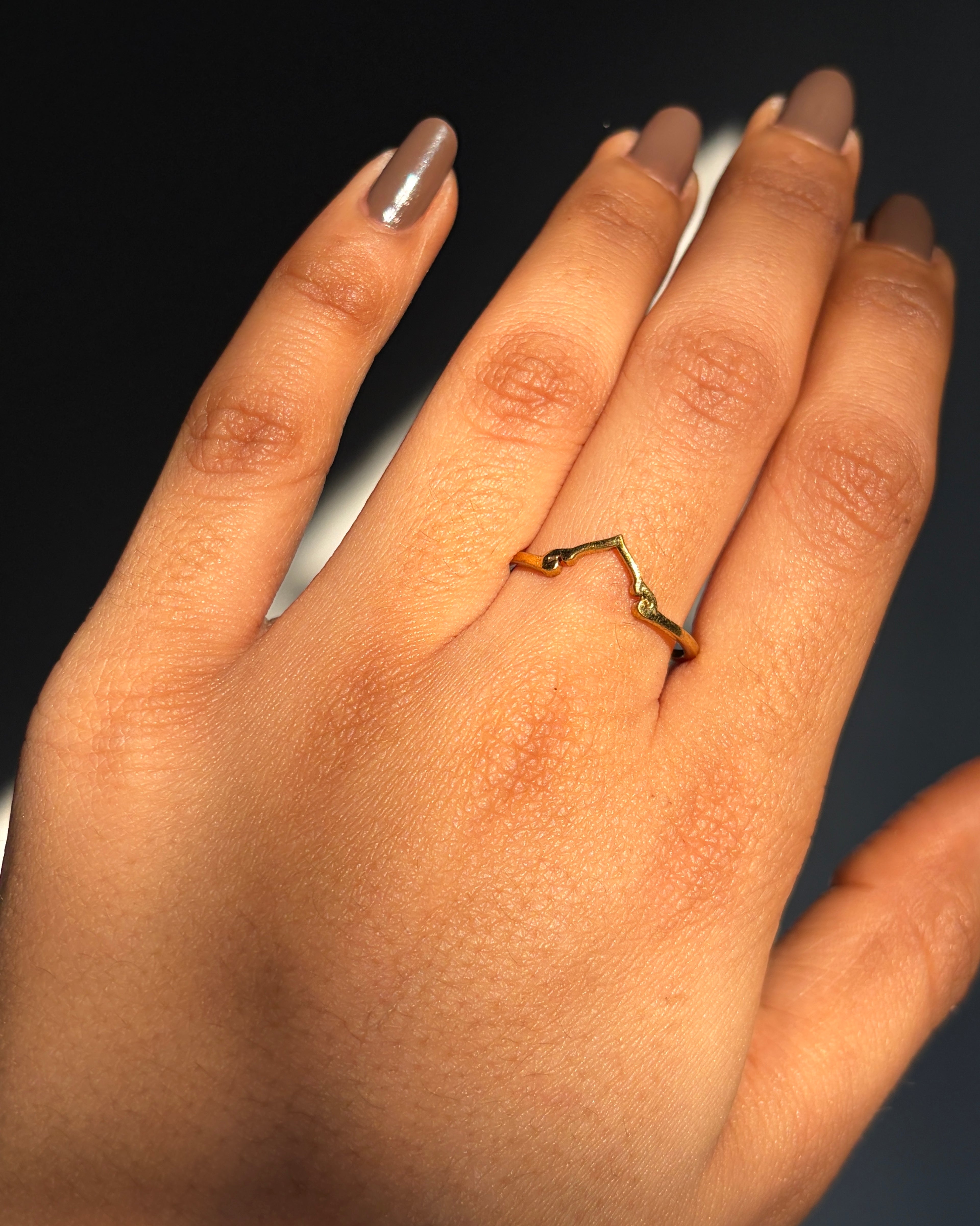 Wishbone Luck Ring