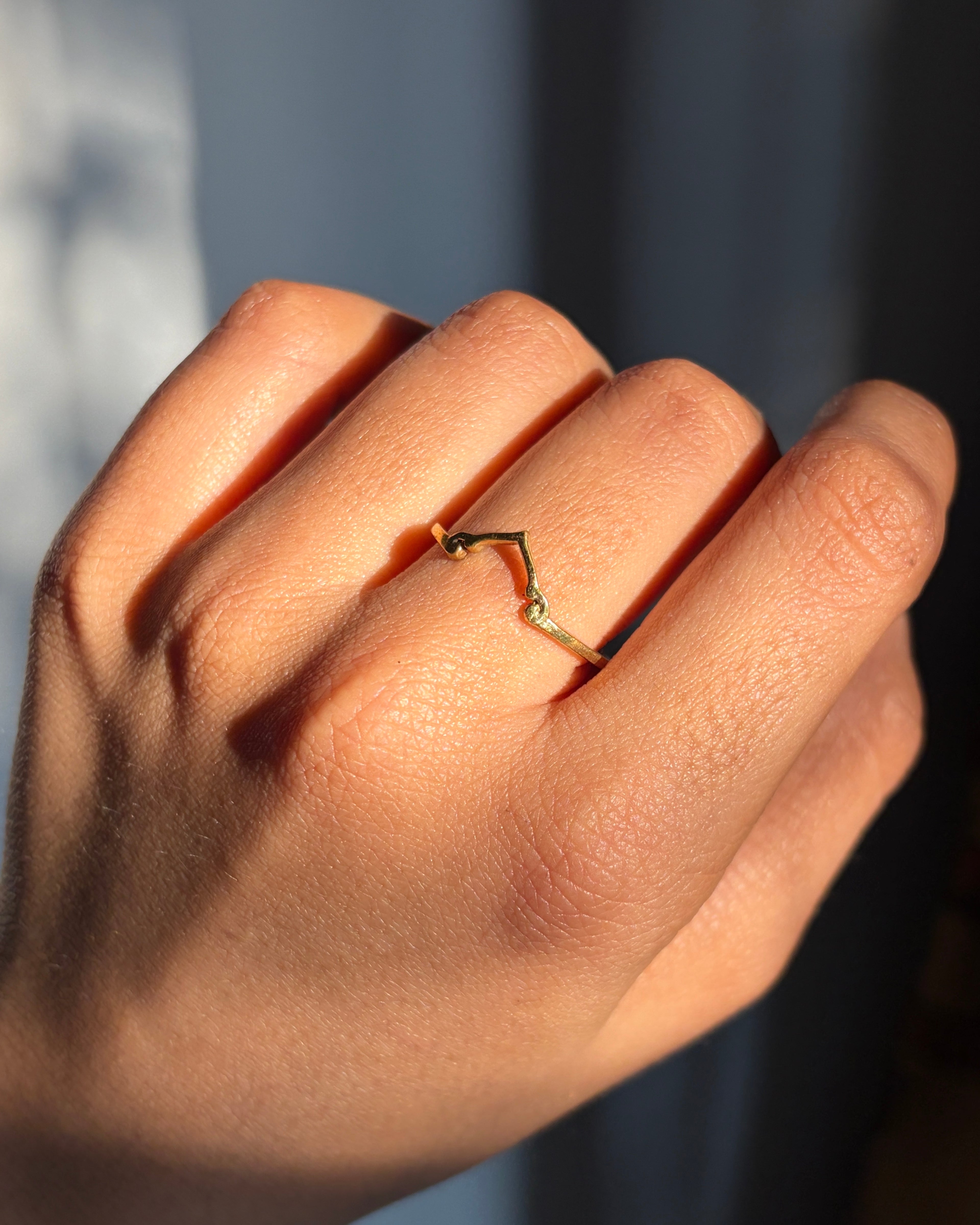 Wishbone Luck Ring