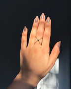 Black Onyx Cross Ring