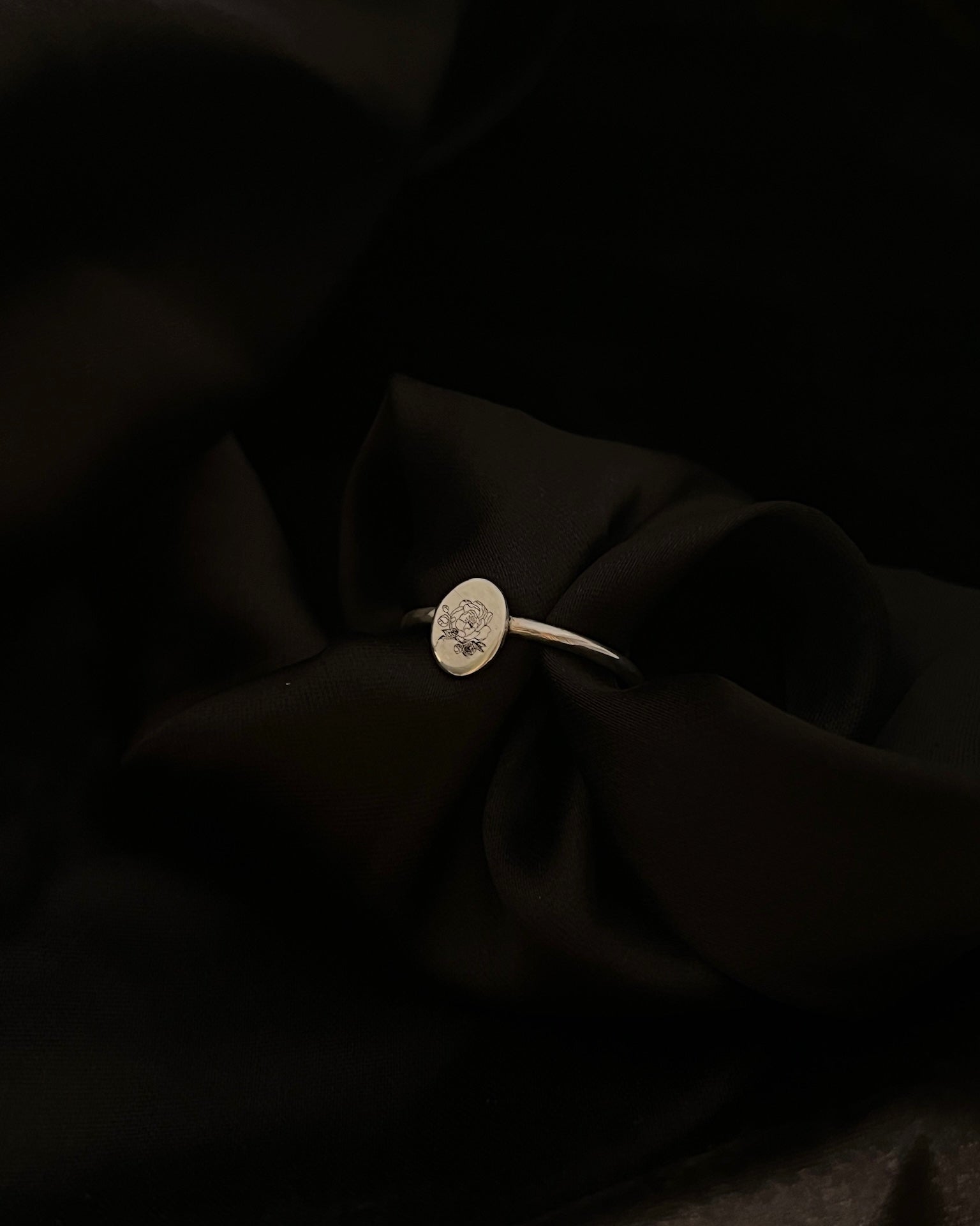 Birth Flower Ring Silver