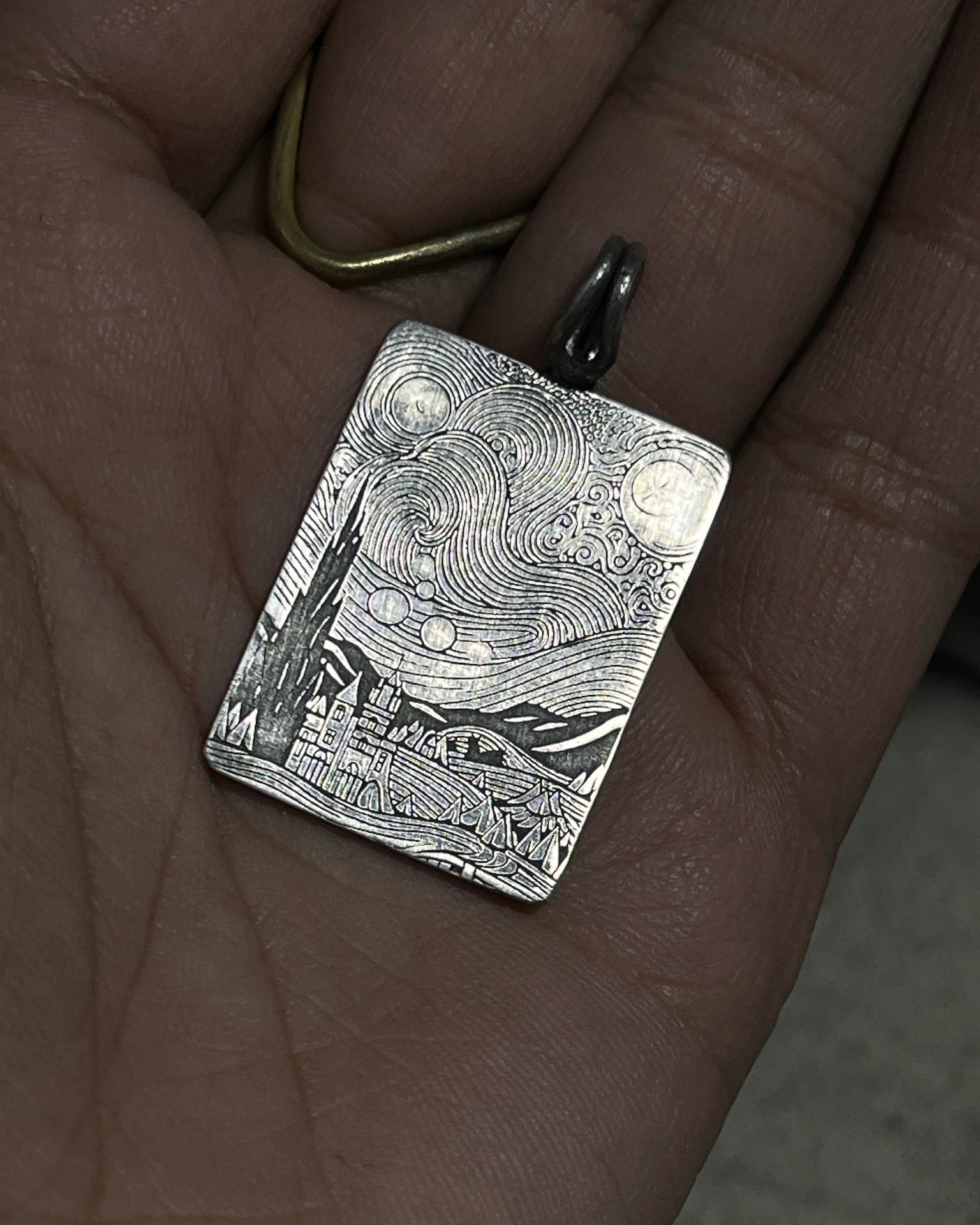 Silver Van Gogh Necklace